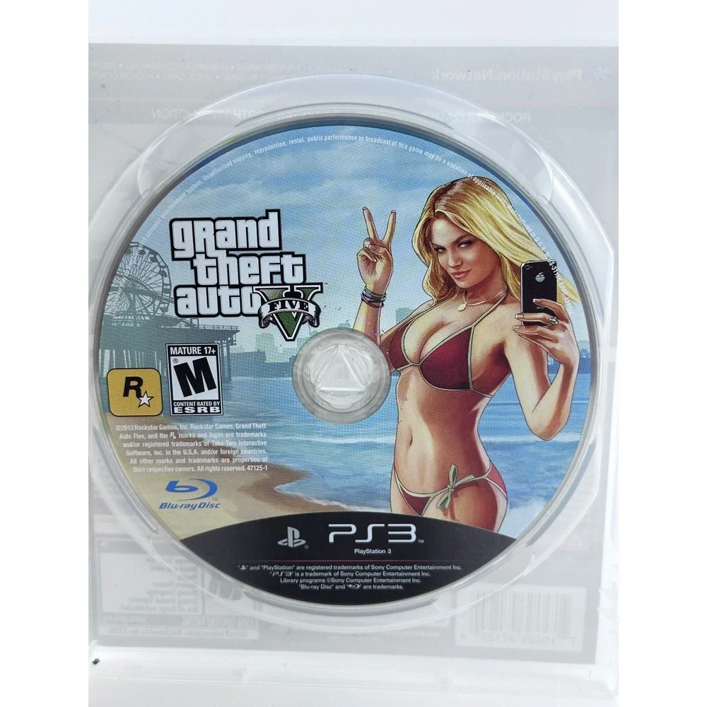 Grand Theft Auto V‎ 5 - PS3 Game Complete w/ Map - PlayStation 3